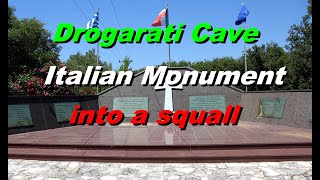 Eps 215 Sailing Etanche Drogarati Cave Italian Monument Leaving Kefalonia sailing into a squall [upl. by Asila]