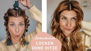 Locken mit Socken das Experiment  Locken ohne Hitze [upl. by Eldridge]