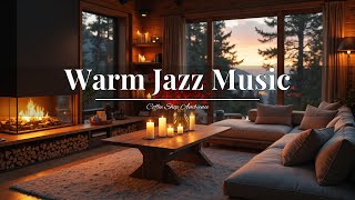 Cozy Coffee Shop Ambience amp Warm Jazz Music☕Relaxing Jazz Instrumental Music for Work Study Focus [upl. by Yerg283]