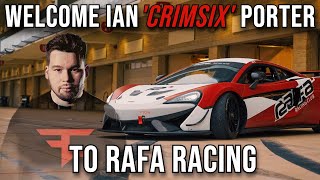 Welcoming Ian Crimsix Porter to RAFA Racing [upl. by Nawd]