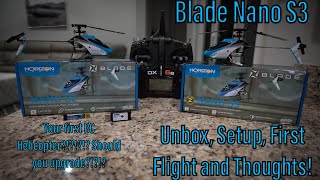 Blade Nano S3  Unbox Setup First Flight and Thoughts [upl. by Basham331]