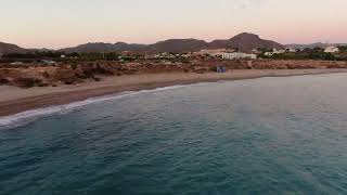 PLAYA DEL MOJÓN en Mazarrón Región de Murcia y Residencial quotRosa de los Vientosquot en primera línea [upl. by Nerrej856]