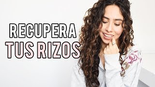 ¿CÓMO RECUPERAR MIS RIZOS 💇🏻 8 PASOS PARA LOGRAR RIZOS PERFECTOS EN TRANSICIÓN [upl. by Gainor]