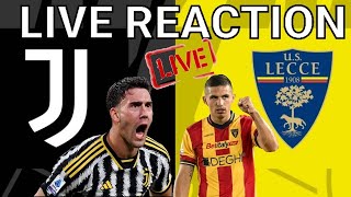 ⚽💥JUVENTUS  LECCE💥⚽Live Reaction seriea Juventus uslecceofficial juventus lecce [upl. by Cuyler]