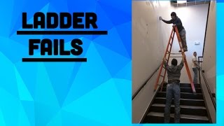 LADDER FAILS COMPILATION [upl. by Adner163]