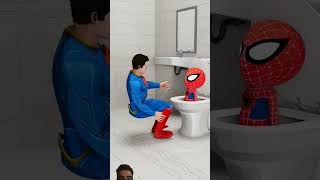 Spidey vs Superman  What is Spideydoing here  Marvel Animation [upl. by Sihtnyc]