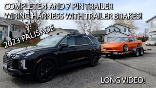 How To Install A Trailer Wiring Harness With Brakes On A 2023 Hyundai Palisade [upl. by Warp]