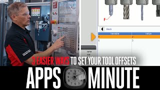 3 Easy Ways To Set Tool Offsets Using VPS  Apps Minute  Haas Automation Inc [upl. by Aisan978]