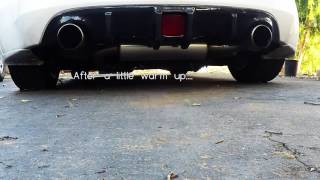 Nissan 370z Invidia Gemini Catback Exhaust w Test Pipes Cold Start [upl. by Nav77]