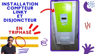 comment brancher un compteur linky triphasé et le disjoncteur [upl. by Pachton19]