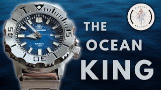 🧭 Monster AD2047 Addiesdive  The Ocean King  Seiko homage  REVIEW Aliexpress watch [upl. by Brunhilde]