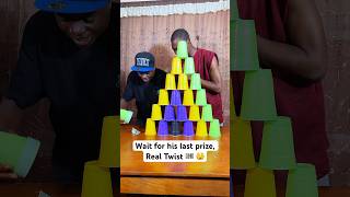 Money Cup Tower Game shorts [upl. by Elleda]