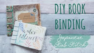 Simple BOOK BINDING  Japanese Stab Stitch  DIY Crafts [upl. by Dunc]