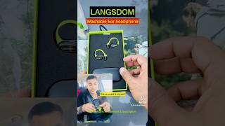 LANGSDOM Washable Sports Ear Headphones The Best langsdom Headphones earbud [upl. by Nolyar]