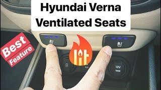 Hyundai Verna Ventilated Seats  Best Feature for India Hindi  English [upl. by Pik42]