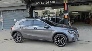 Benz GLA 200 แร็คหลังคา THULE รุ่น 7106 EVO สำหรับรถ Flush Rail ชุดขาจับคานขวาง RoofRack ตรงรุ่น [upl. by Nodnab]