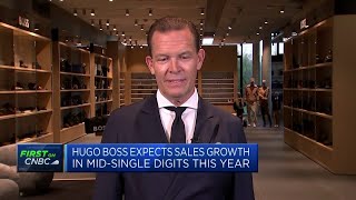 Hugo Boss CEO confident on Europes consumer outlook [upl. by Rosdniw459]