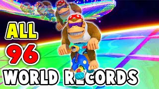 Reacting to EVERY Mario Kart 8 Deluxe 200cc World Record [upl. by Adali]