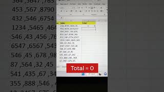 Sum Comma Separated Numbers In Excel 🔥  Best Excel Tips And Tricks‼️ howto excel exceltips tech [upl. by Dannye263]