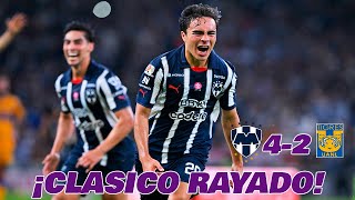 RAYADOS GOLEA A TIGRES EN EL CLASICO REGIO 139 LIGA MX JORNADA 12 APERTURA 2024 🏆 EN ZONA FUT [upl. by Caterina]