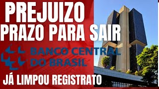 PRAZO PREJUIZO REGISTRATO BANCO CENTRAL PARA LIMPAR [upl. by Lesly]