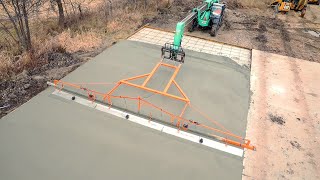 Screed Concrete amp Grade Gravel Faster amp Easier with the DS34 Telehandler Attachment by Dragon Screed [upl. by Hump65]