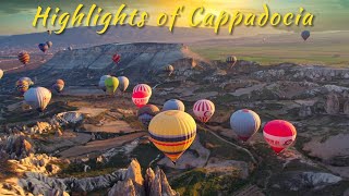 Highlights of Cappadocia Hot Air Balloons Fairy Chimneys and Ancient Wonders [upl. by Polard]