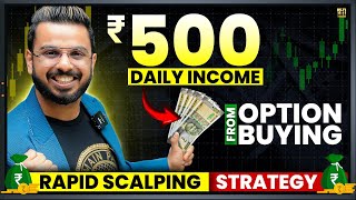 Earn ₹500 Daily Income from Scalping Trading  Nifty Option Buying  Sniper Strategy [upl. by Lenoil]