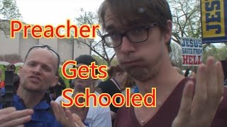 Atheist Schools Preacher in Reality [upl. by Ennairb]