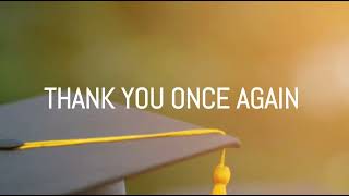 Thank You Once Again Lyrics Graduation Song [upl. by Itnahsa]