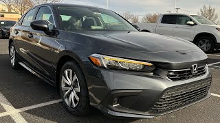 Honda Civic Touring Meteorite Gray 2022 Exterior Interior Driving [upl. by Rafat]