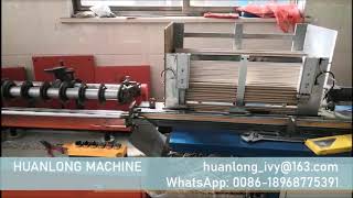 Small Paper Core Re cutting Machine with auto feeding [upl. by Ahsimat]