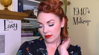 Easy 1940s Makeup Look [upl. by Akirahs738]