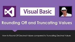 Visual Basic  Truncating and Rounding Off Numbers to Decimal Places [upl. by Levona]