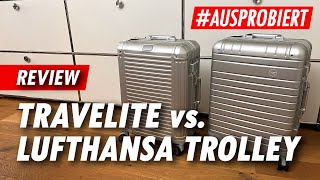 Travelite Next S vs Lufthansa Aluminium Collection Trolley S 🧳 ReviewVergleich [upl. by Notna]