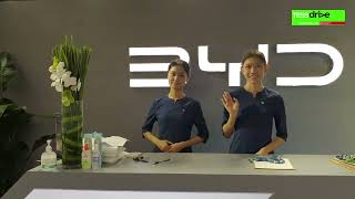 BYD Showcases All Electric Seal Sports Sedan [upl. by Aimak435]