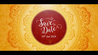 🟢13  Traditional Hindu Wedding Invitation Video 2024  Save the date WhatsApp 91 6381281488 [upl. by Henrion]