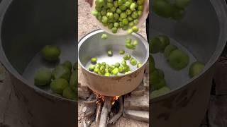 Picking figs and making organic fig syrup over the fire [upl. by Capon]