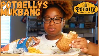 POTBELLY MUKBANG  ITALIAN SUB SANDWICH  LETS EAT  먹방 [upl. by Pengelly]