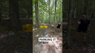 Parking the basket with the Kaxe Z 🤩 discgolfshorts discgolfer frolf discgolf birdie parked [upl. by Dnamron]