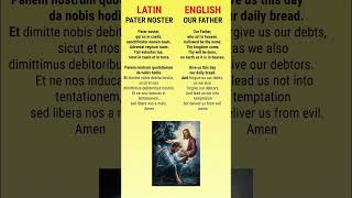 Pray the PATER NOSTER our father latin and English catholic christian rosary prayer [upl. by Aramak490]