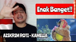 Reaction AISKRIM ROTI  KAMELIA  THE MASK SINGER 2 MINGGU 3 KUPAS [upl. by Eidnil]