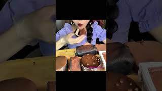 Desserts Mukbang ASMR  Chocolate dessert set  Tiramisu Dirty big asmr mukbang dessert [upl. by Caniff]