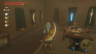 Bow of Light and Master Sword exposed on wall weapon mount  Zelda Breath of The Wild PC [upl. by Yort]