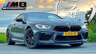 2024 BMW M8 Competition  311KMH  193MPH REVIEW on AUTOBAHN [upl. by Yeleek]