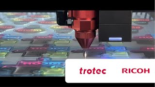 Ricoh Trotec print and finishing partnership [upl. by Sidra977]