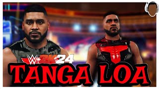 WWE2K24 Tanga Loa ENTRANCE BLOODLINE 20 ☝🏾🩸 [upl. by Adnof]