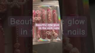 Pink glow in the dark nails Check out my online store httpsnancycocosmeticsmyshopifycom [upl. by Dumas]