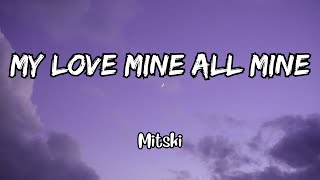 Mitski  My Love Mine All Mine Lyrics [upl. by Neeneg]