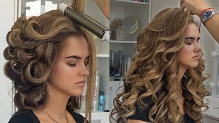 Bouncy Curls Tutorial Tips for Massive Volume with a 33mm Iron [upl. by Einttirb150]